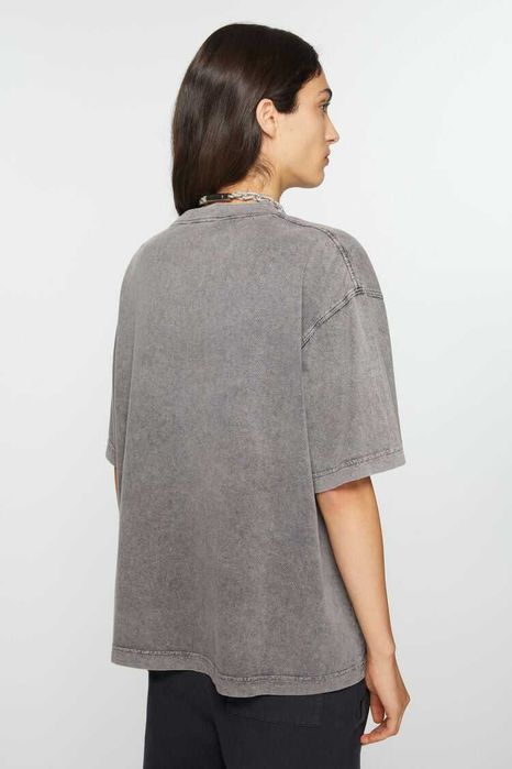 Футболка Acne Studios Blurred Logo T-Shirt Faded Grey