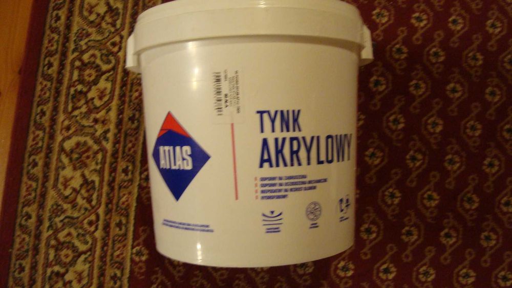 Tynku akrylowey baza N15 biała 25 kg Atlas nowy