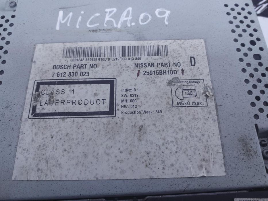 RADIO NISSAN MICRA III (K12) REF: 281851HA0A  | 2002 - 2010