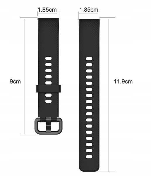Pasek Silikonowy do Huawei Band 3 / 4 Odcień Niebieskiego NrD197