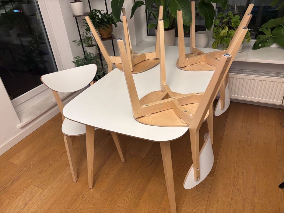 Nowoczesny stół + 4 krzesła