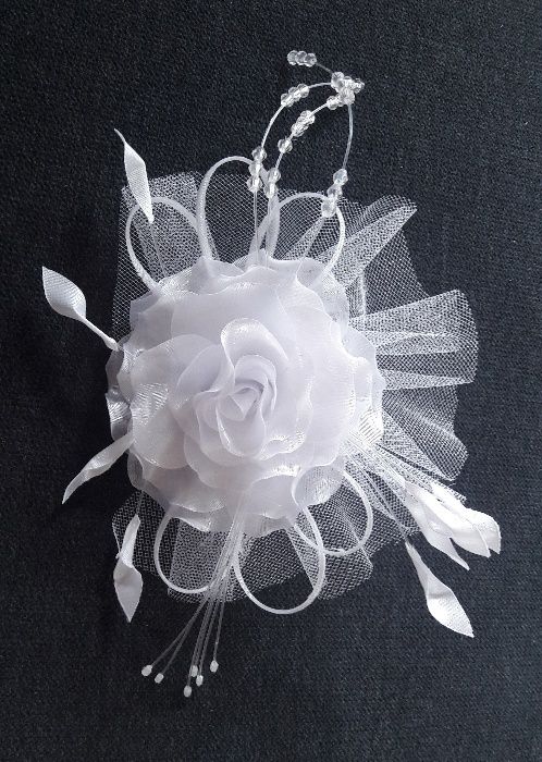 Stroik ozdoba upięcie do włosów - ręcznie robione Ślubne