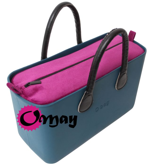 Organizer do OBAG CITY welur purpura czarny 2 kieszenie wkład OMAY