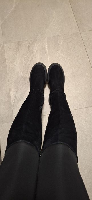 Замшеві чоботи 40 розмір