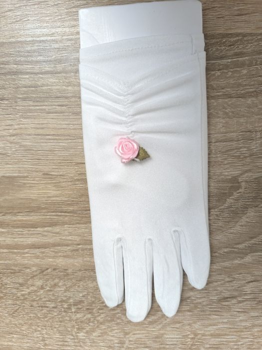 Wianek komunijny + rękawiczki