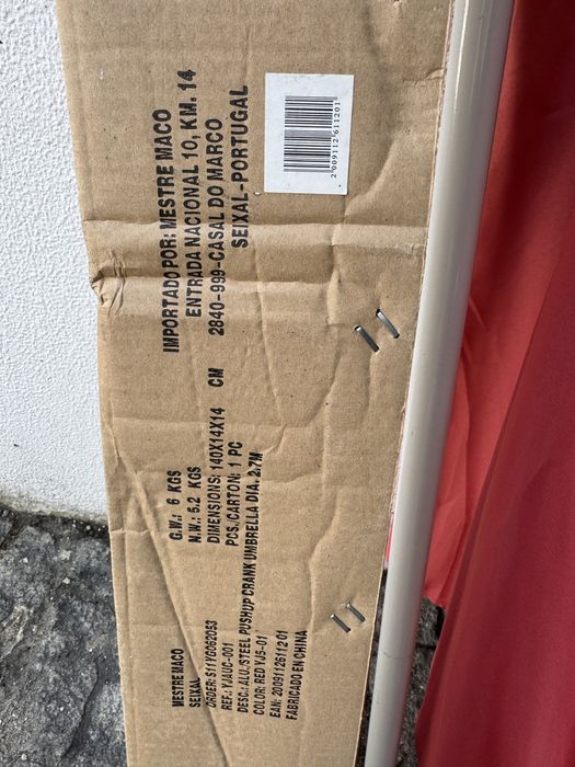 Guarda sol de esplanada