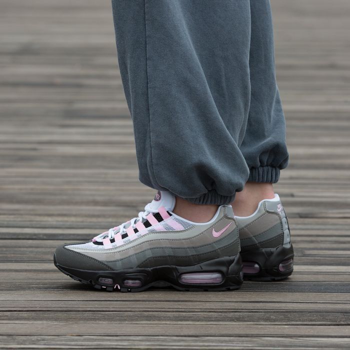 Кросівки Nike Air Max 95 Grey Lack Rose premium | Кроссовки Найк жіночі чоловічі