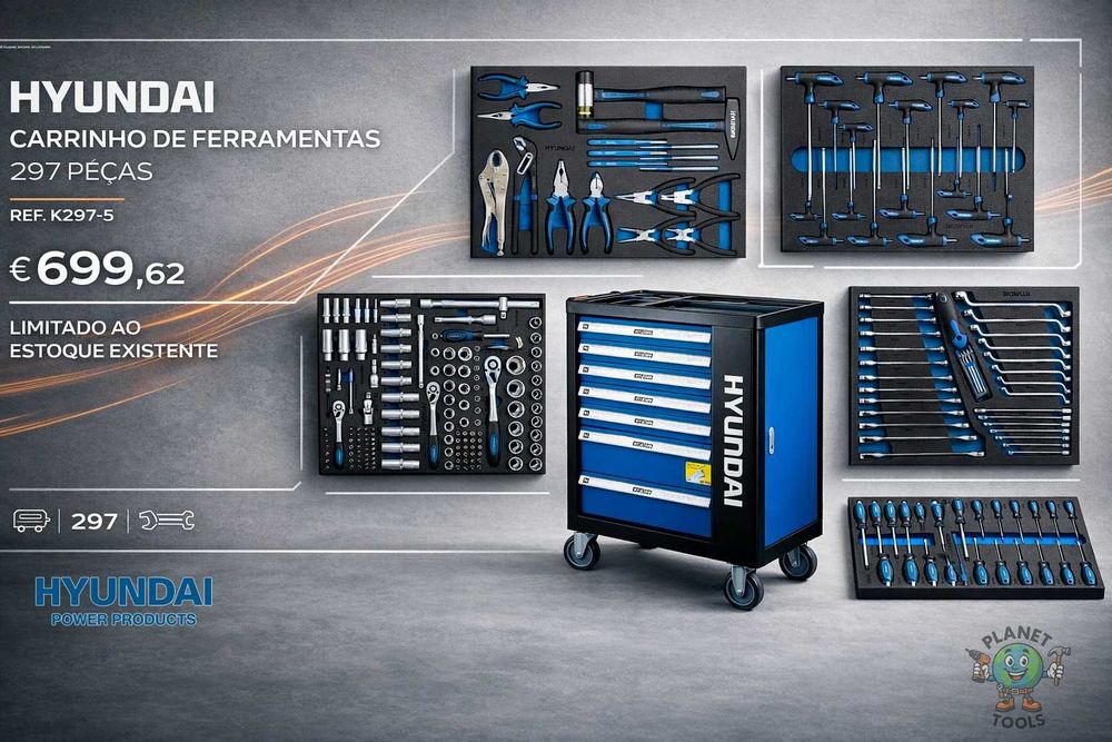Carrinho de Ferramentas K297-5 297pcs