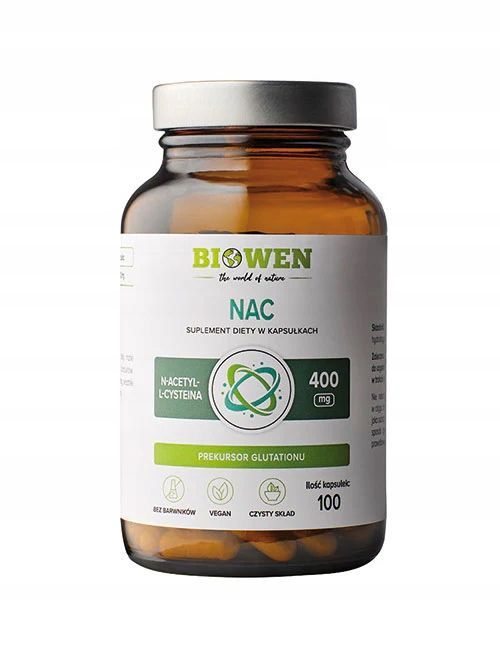 biowen nac 400mg oczyszczanie wątroby glutation detoks 100 kapsułek