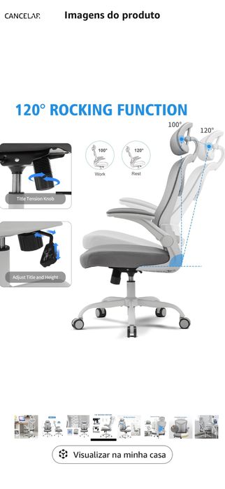 Cadeira Ergonomica para Secretaria