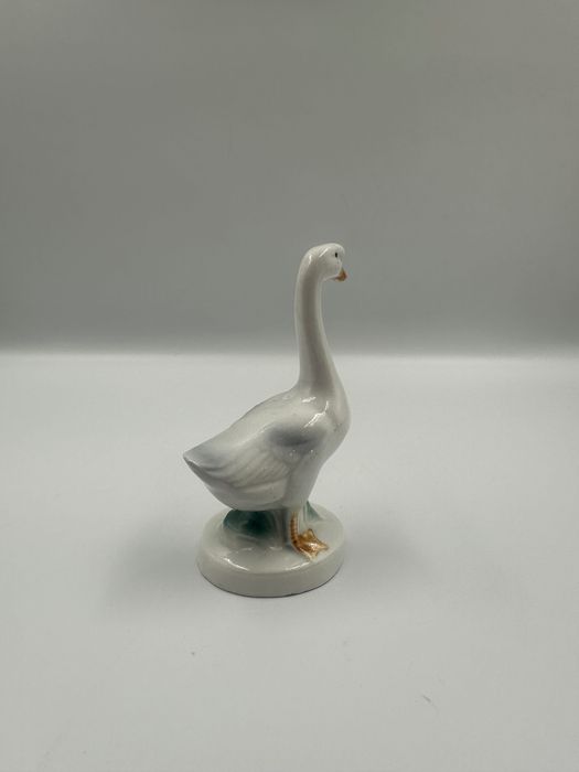 Szklana gęś ozdobna figurka