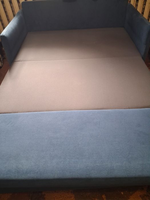 Диван 140×190 б.у. синий