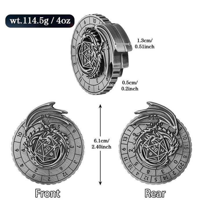 Металевий спіннер-ролер для гральних кісток