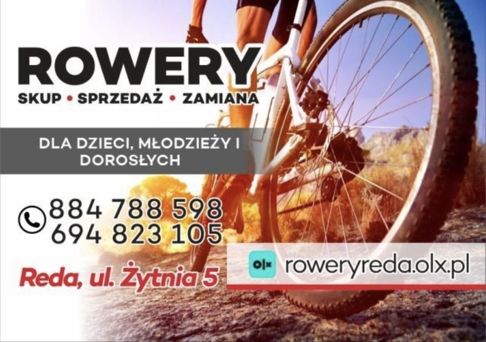 Gwarancja! Duzy wybór  markowych rowerów 16,20,24,26,27,5”,28,27,5, 29”