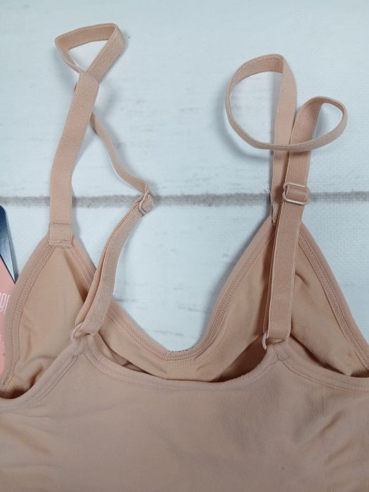 Bielizna modelująca body wyszczuplające nude XS S gorset
