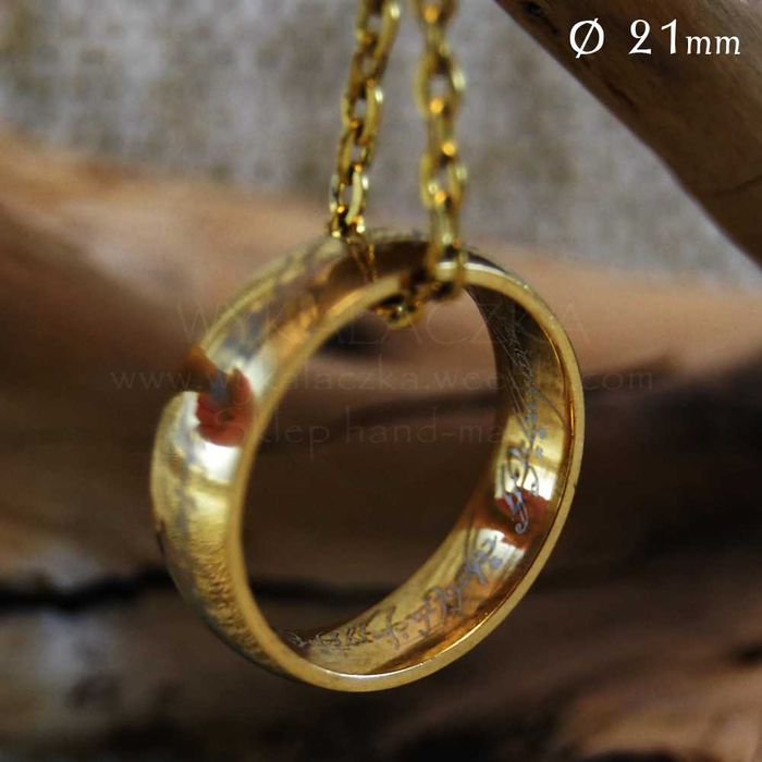 Jedyny Pierścień Saurona LOTR rozmiar 21 Władca Pierścieni