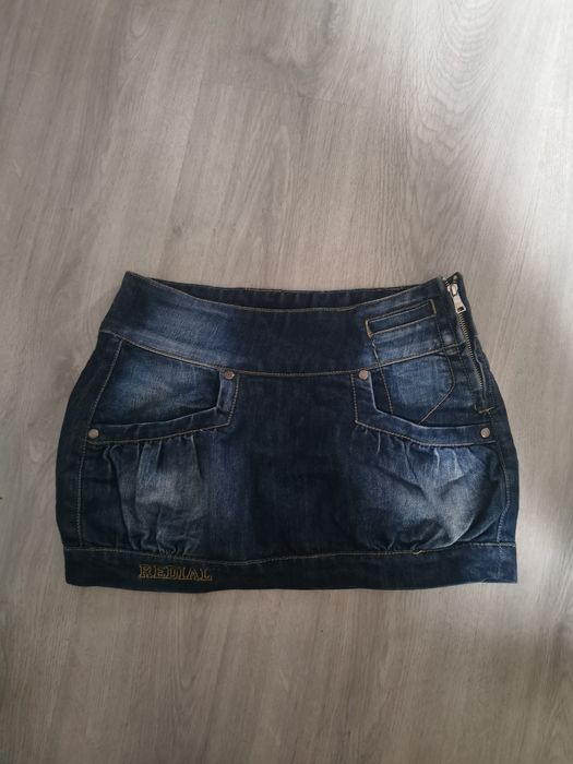 Dżinsowa mini spódniczka S