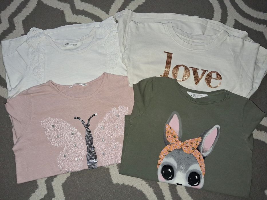 Paka ubrań dla Dziewczynki rozmiar 122/128