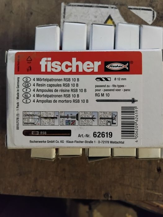 Kotwa chemiczna Fischer RSB10 ampułka Fisher