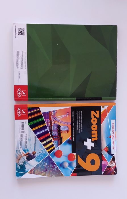 Manual / Livro + caderno  fisico quimica 9 ano , zoom 9