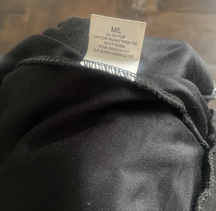 Spodnie czarne dresowe welurowe