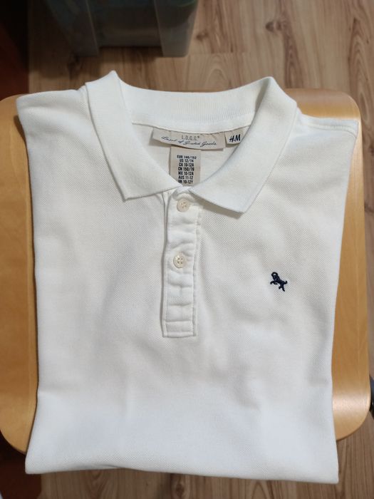 T-shirt polo chłopięcy H&M LOGG r. 146/152
