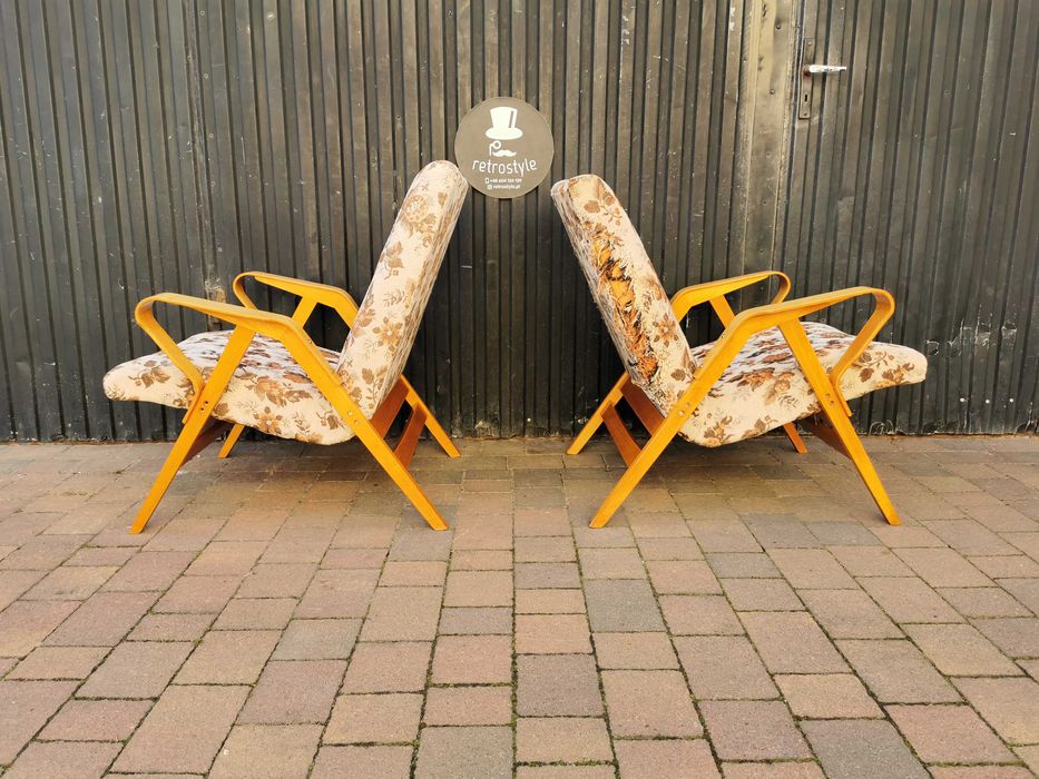 Fotel Czechosłowacja TATRA Nabytok, proj. F. Jirák, Vintage Prl Design