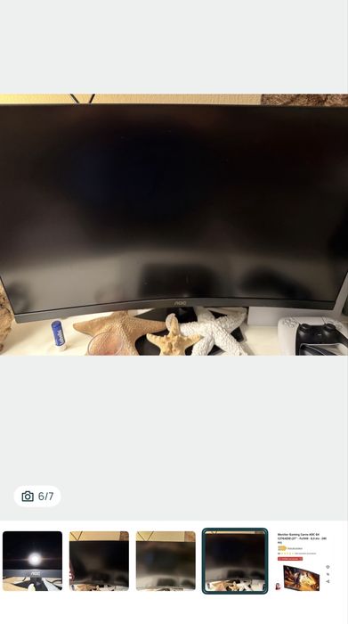 Monitor Gaming Curvo AOC 280HZ