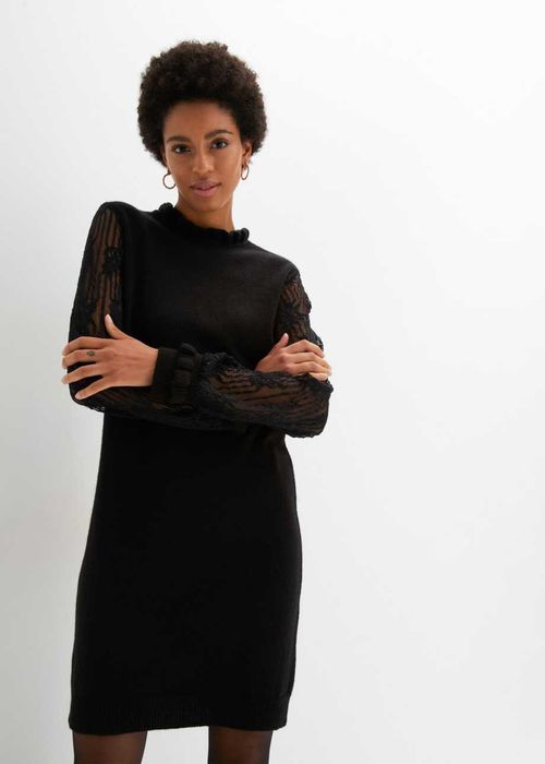 B.P.C sukienka dzianinowa z koronkowymi rękawami r.40/42