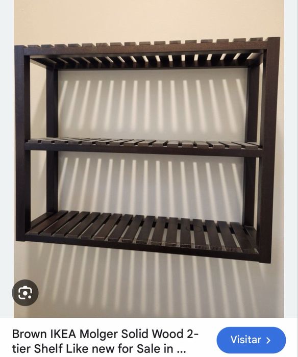 Estante e espelho de casa banho ikea molger