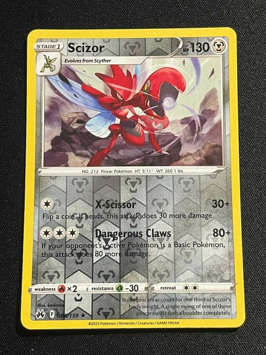 Carta Pokémon Scizor 86/159 Crown Zenith