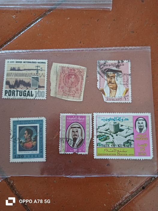 Lote de 35  selos antigos