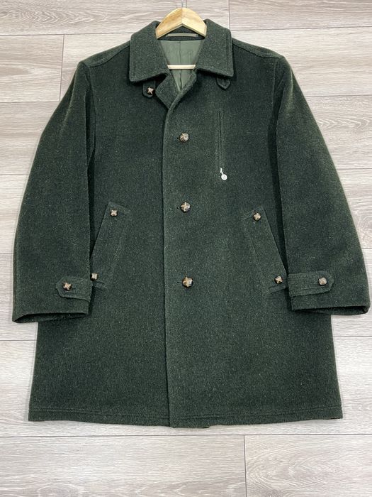 пальто лоден р. M L зелене вовна мохер мисливське вінтаж австрія чол.