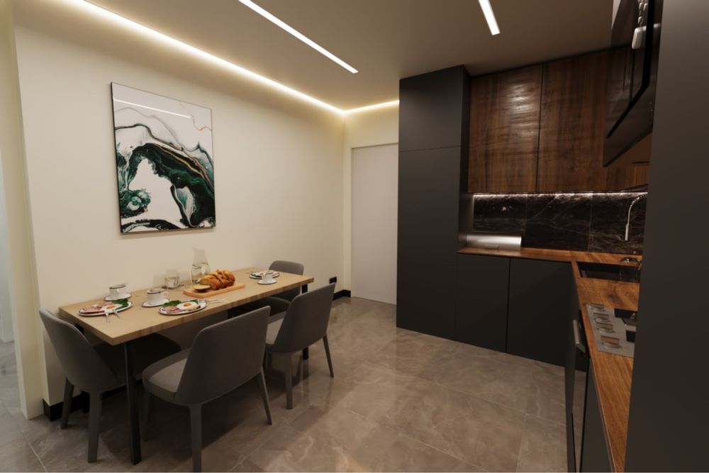 Дизайн інтер’єру з детальними кресленнями для будівельників