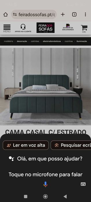 Vende-se cama de casal com estrado