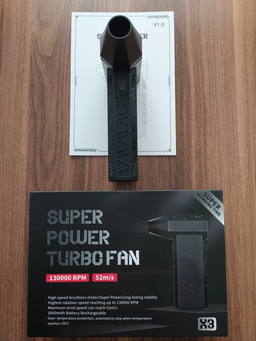 Турбо Вентилятор Оригінальний X3 VIOLENT TURBO FAN 130000rpm,52m/s