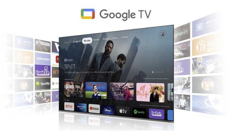 Telewizor QD-Mini LED TCL 55Q7C 4K UHD 144 Hz Smart TV: Google TV.