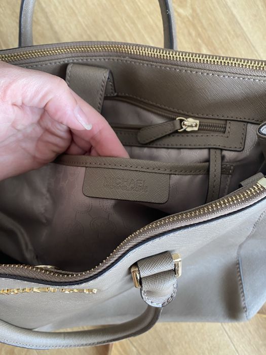 Michael Kors Saffiano beż torba torebka