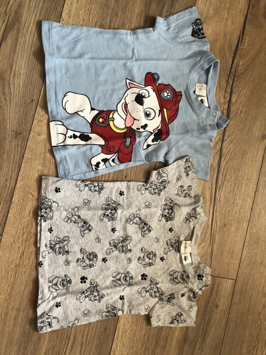 Koszulki HM, psi patrol , paw patrol, rozmiar 74cm