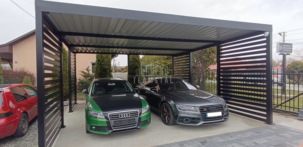 CarPort PREMIUM Wiata samochodowa 5x5 dodatkowa zabudowa TS1027