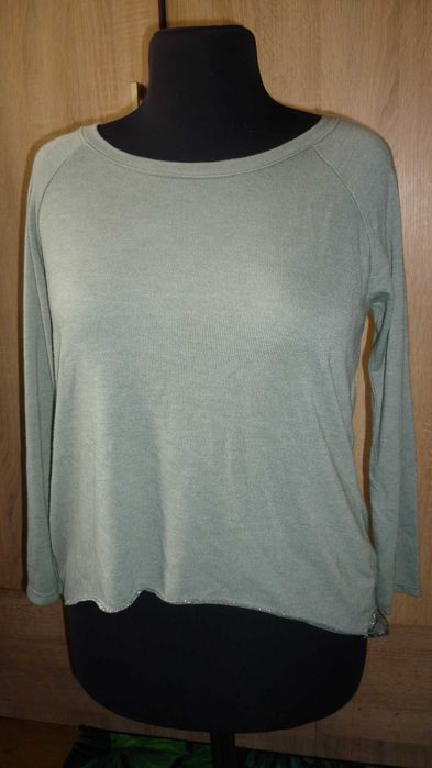 Made in Italy- dłuższa bluzka z jedwabiem  r; M/L