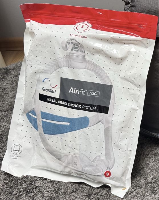 Nowa maska Resmed AirFit N30i / Cpap, rozmiar S, bezdech