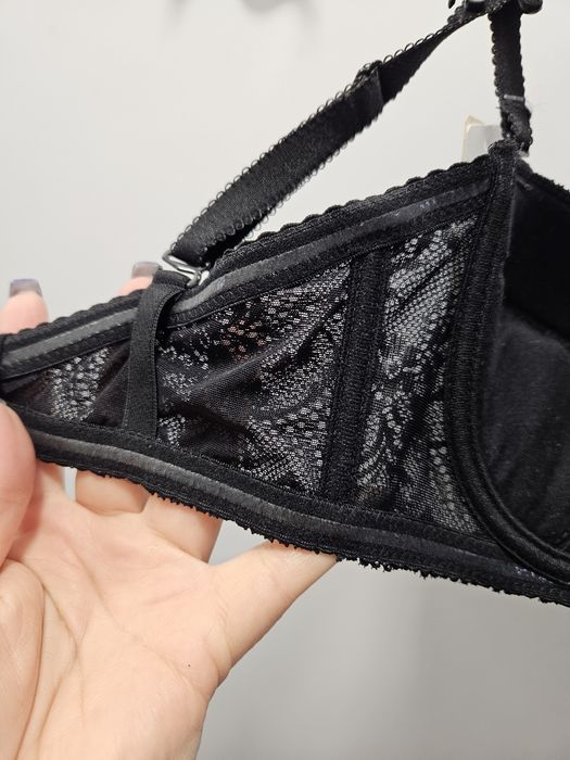 Biustonosz bardotka Nipplex 65E czarny