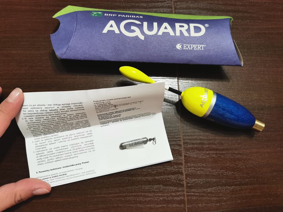 Spławik Aquart Expert nowy sprawdza jakość wody i jej zasolenie