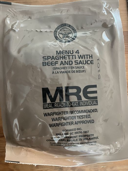 MRE racje żywnościowe US Army - na sztuki