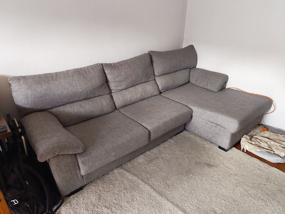 Sofá 3 lugares com chaise longue