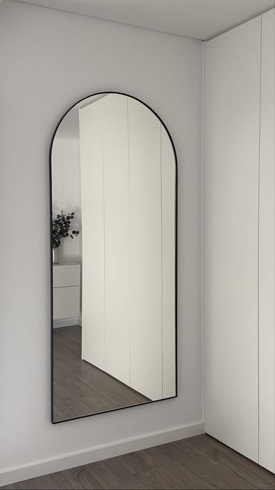 Espelho de pé preto 180x80 Novo