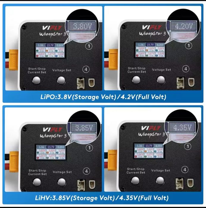Зарядка ViFly WhoopStor V3 1S LiPo/LiHV зарядний пристрій