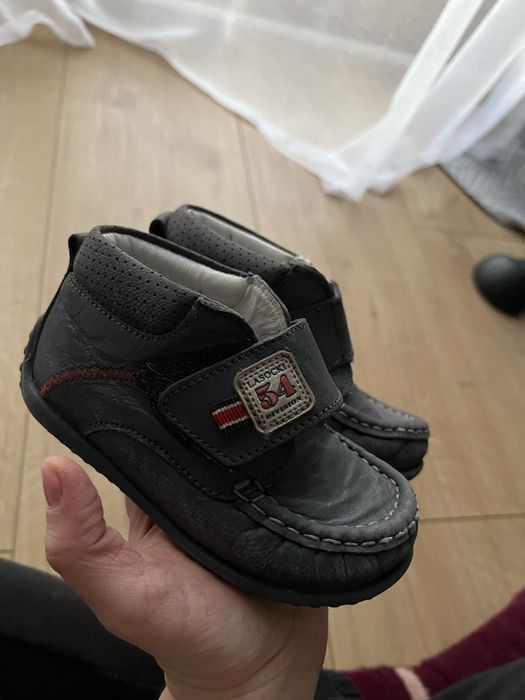Buty lasocki skórzane trzewiki 24 na rzep
