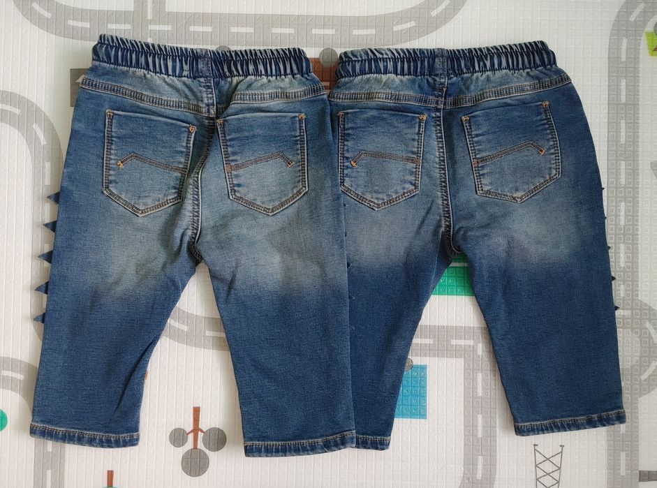 Nowe spodnie i bluzy fitmy next rozm. 80 dla bliźniaków